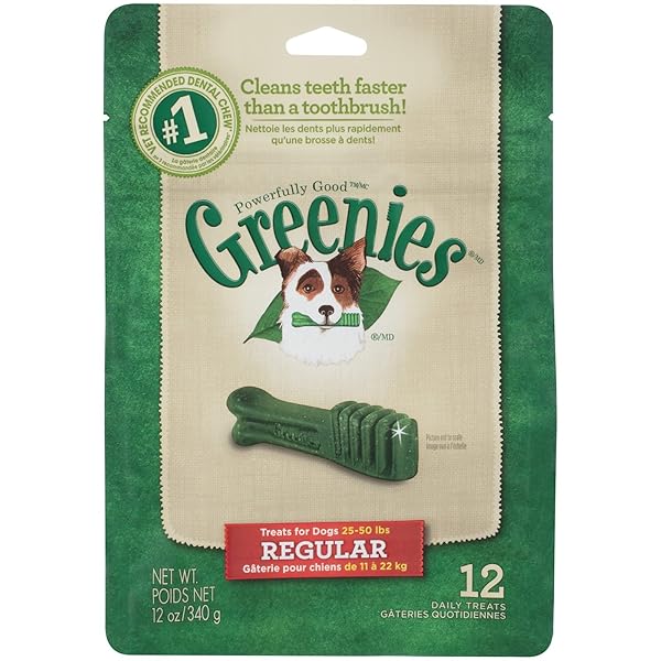 GREENIES ORIGINAL DENTAL DOG CHEWS REGULAR – 12...