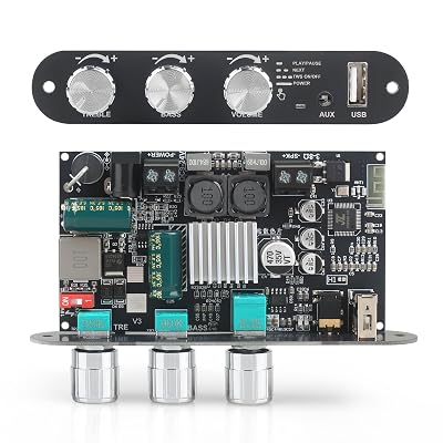 ZK-1001U 100W Mono Amplifier Board with TWS & Bluetooth 5.3, High Power Audio Amp Module for DIY Desktop Speakers & Vehicle, Supports USB/AUX Input, Wide Voltage DC 9-24V