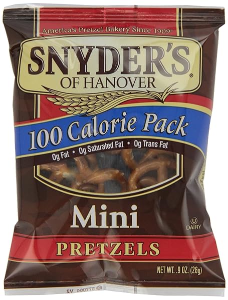 SNYDER’S 100 CALORIE PER PACK MINI PRETZELS .9...