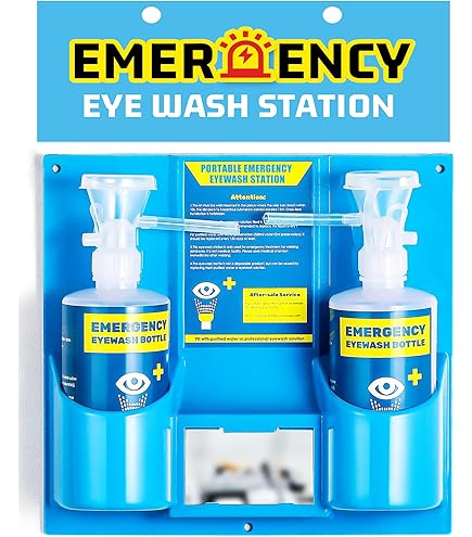 CGOLDENWALL Handheld Eyewash Station Drench Hose Eye Wash Station Eye Wahing Spray Head Face Flush Shower With 140mm Drench Hose, Eye Wash Unit For Lab And Industrial Use (Deck Mounted - View #11
