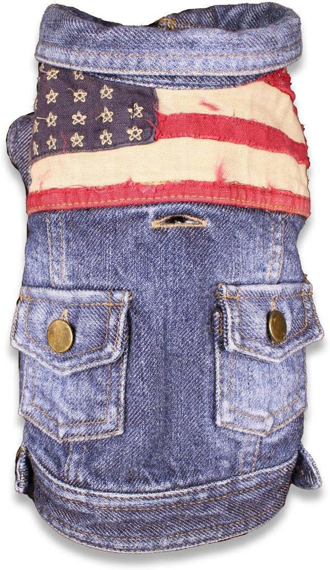 dog jean jacket amazon