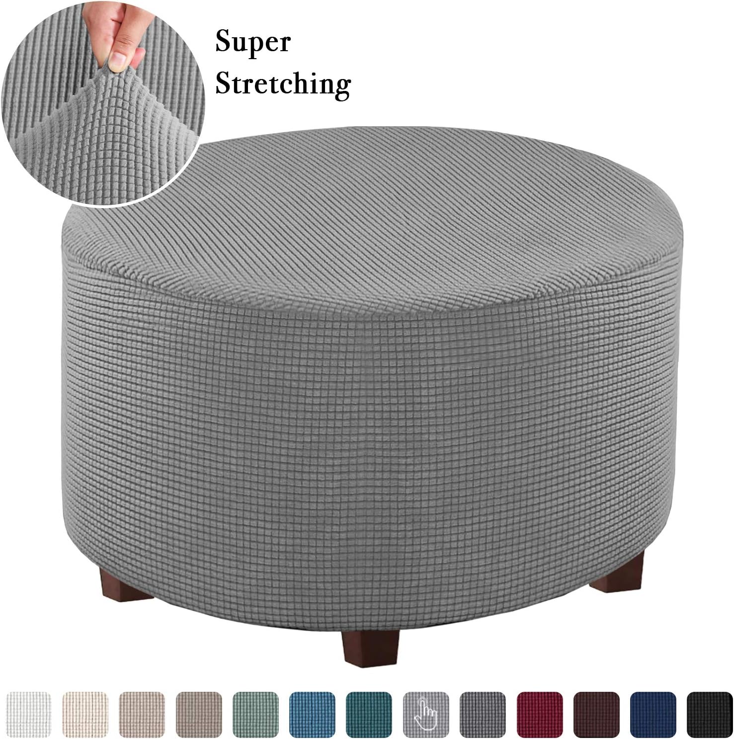 Flamingo P Stretch Ottoman Slipcovers 