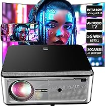 Vidéoprojecteur Portable 1080P Natif - 20000 Lumens, écran Jusqu'à 300 Pouces - Compatible HDMI/USB/Bluetooth, Home Cinéma