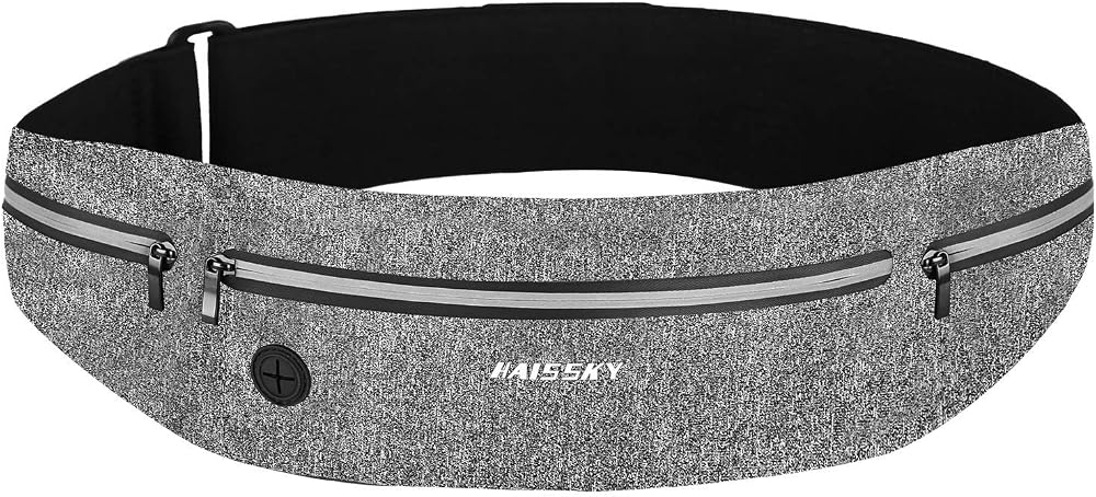 HAISSKY Running Belt Waist Pack Ultra Light Water Resistant 6.9 Inch Phone