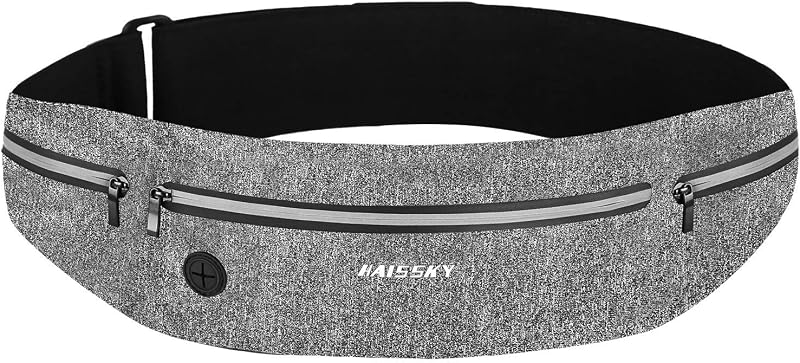 HAISSKY Running Belt Waist Pack Ultra Light Water Resistant 6.9 Inch Phone