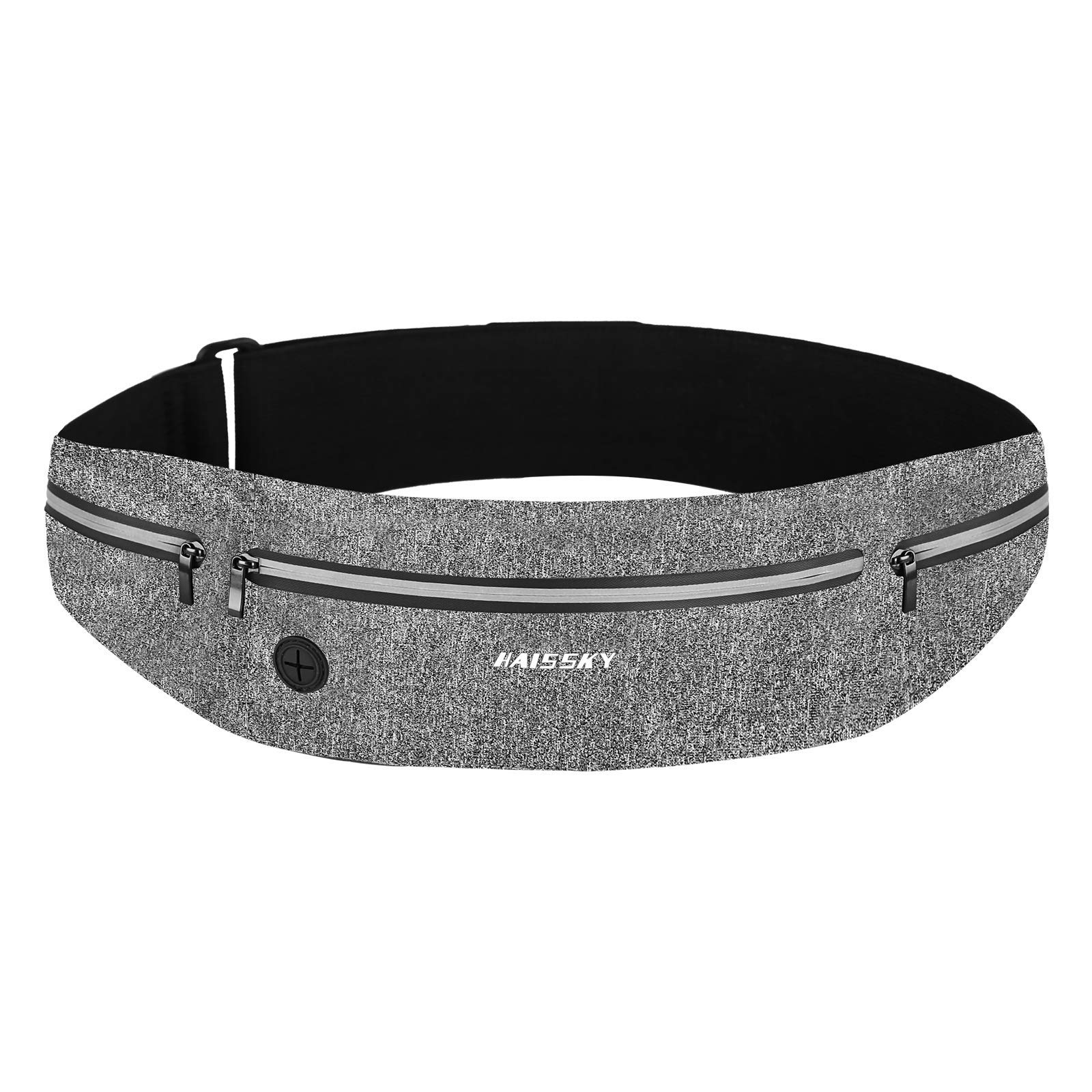 HAISSKY Running Belt, Waist Pack Ultra Light Fitness Belt Water Resistant Running Waist Pack for iPhone 15 Pro Max/14/13 Pro/12/11 Plus Waist Bag for Women Men Fit Smartphone Up to 6.9 inch