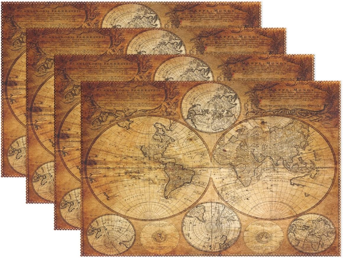 Best table mats set of 4 decorative