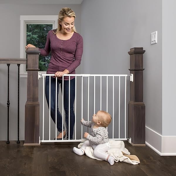REGALO SAFETY 24″-40.5″ EXTRA WIDE BABY GATE FOR...