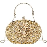 Suhatjia Rhinestone Evening Clutch Purses for Women Evening Weddings,Party Purses Crystal Diamond Glitter Sparkly Handbag