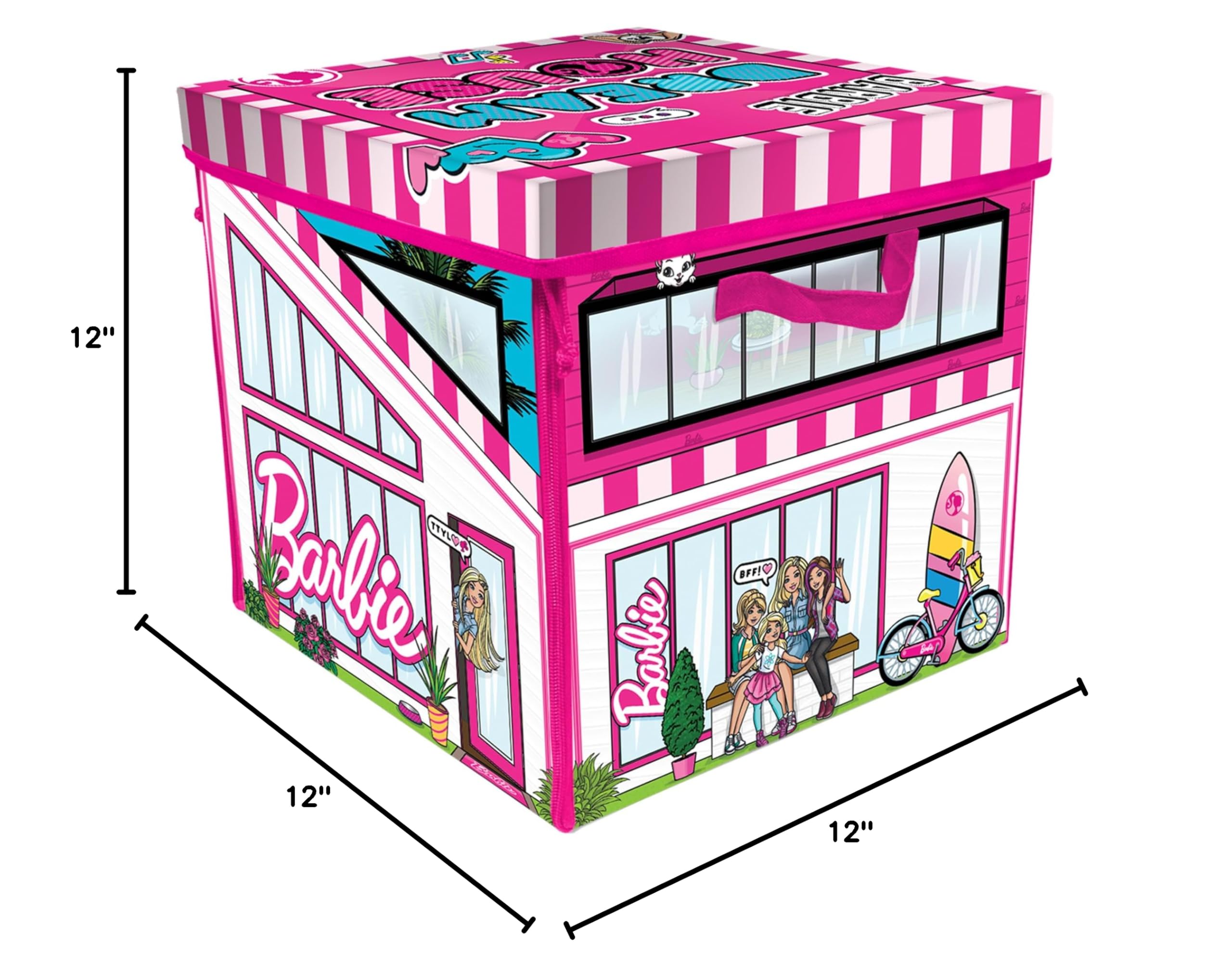 Barbie ZipBin 40 Doll Dream House Toy Box & Playmat