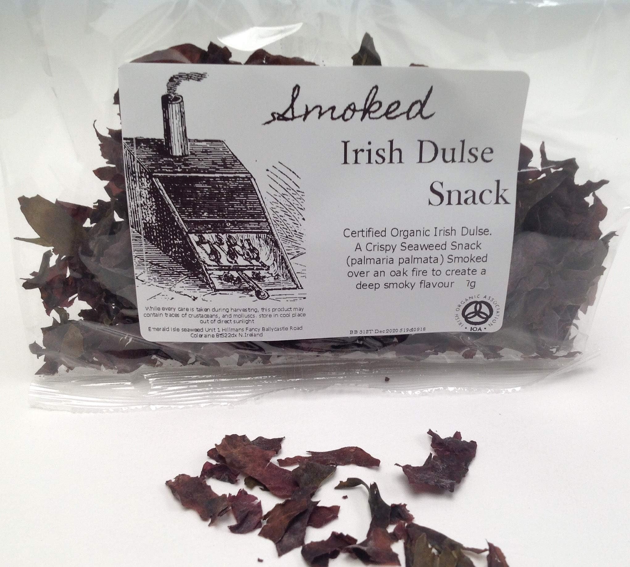 Smoky Irish Crispy Seaweed Snack 7 g of Dulse Harvested in The Irish North Atlantic Coast (10)