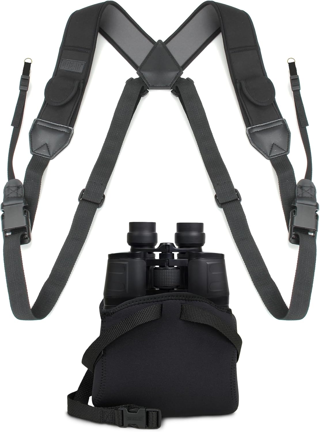 BinoCASE Neoprene Padded Protective Binocular Case and Binocular Carrying Harness