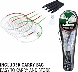 Toyrific Baseline Badminton Racket Set Four Rackets Net Poles Carry Bag view 4