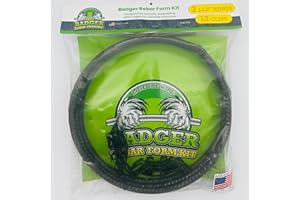 BADGER REBAR PRODUCTS 12.5-Inch Single Ring Rebar Form Kit – Includes 3 Rings & 12 Badger Grip Clips for Concrete Reinforcement - 2 Pack