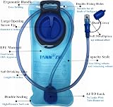 TANNOZHE 2L Hydration Water Bladder BPA Free Leak Proof Blue view 3