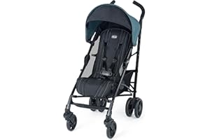 Chicco Liteway Stroller, Compact Fold Baby Stroller with Canopy, Lightweight Aluminum Frame Umbrella Stroller, for Use with Babies and Toddlers up to 40 lbs. | Arctic/Blue