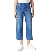 Gloria Vanderbilt Womens Shape Effect Pull on High Rise Wide Leg Crop Standard