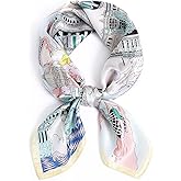STARWHISPER 100% Pure Mulberry Silk Square Scarf27 x27 Lightweight Neckerchief Hair Scarf Headscarf Night Sleeping