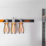 VonHaus Magnetic Tool Holder Strip Set 3x60cm Garage Wall Mount Organiser view 5