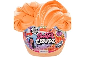 Compound Kings Fluffy Butter Cloudz Scented Large Slime Bucket for Kids – Soft, Squishy, Non-Toxic Sensory Toy | Orange Crush Slime Gift