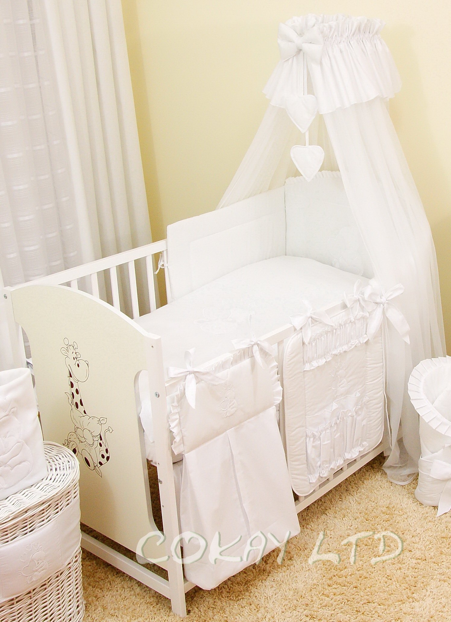 cot bed canopy drape