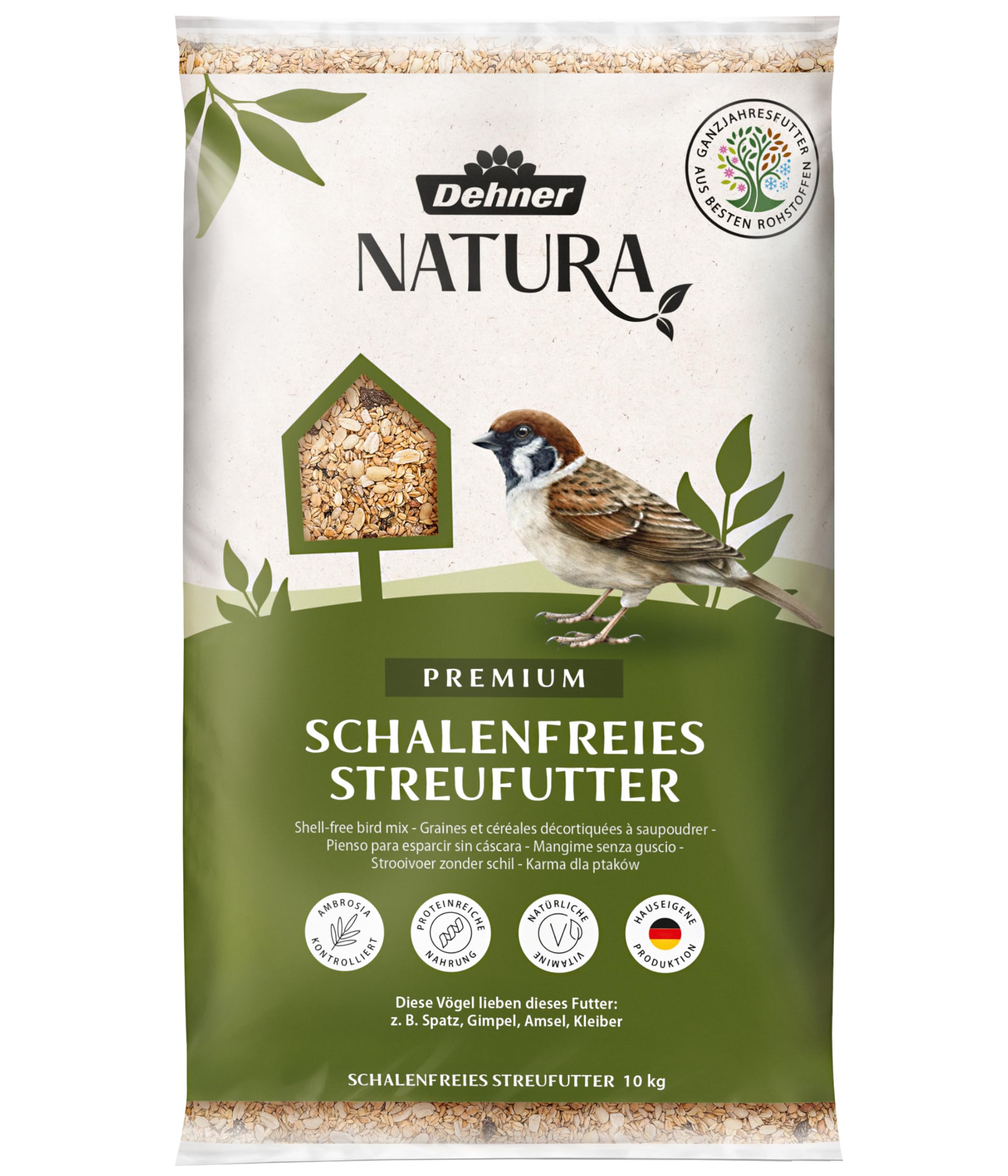 Dehner Natura Koi Wild Bird Food Schalenfreies Litter