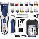 Wahl® Canada Color Pro™ Hair Clippers for Men – Cord/Cordless Hair Cutting Kit with Color-Coded Guide Combs, Detail Trimmer, 
