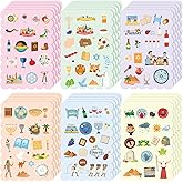 Trandraft 30 Sheets Passover Seder Sticker 6 Styles Happy Passover Party Stickers Gifts for Arts Crafts Pesach Decoration Jewish Holiday Party Scrapbooks Planners DIY Reward