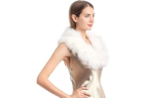 SY SOUL YOUNG Soul Young Faux Fur Collar Women's Neck Warmer Scarf Wrap