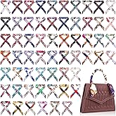 Cutecrop Skinny Purse Scarf for Women Handbag Scarves Ribbon Satin Head Neckerchief Silk Headband Charm for Decoration