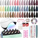 VANREESA Gel Nail Kit 24 Colours with 36W UV Lamp Manicure Tools