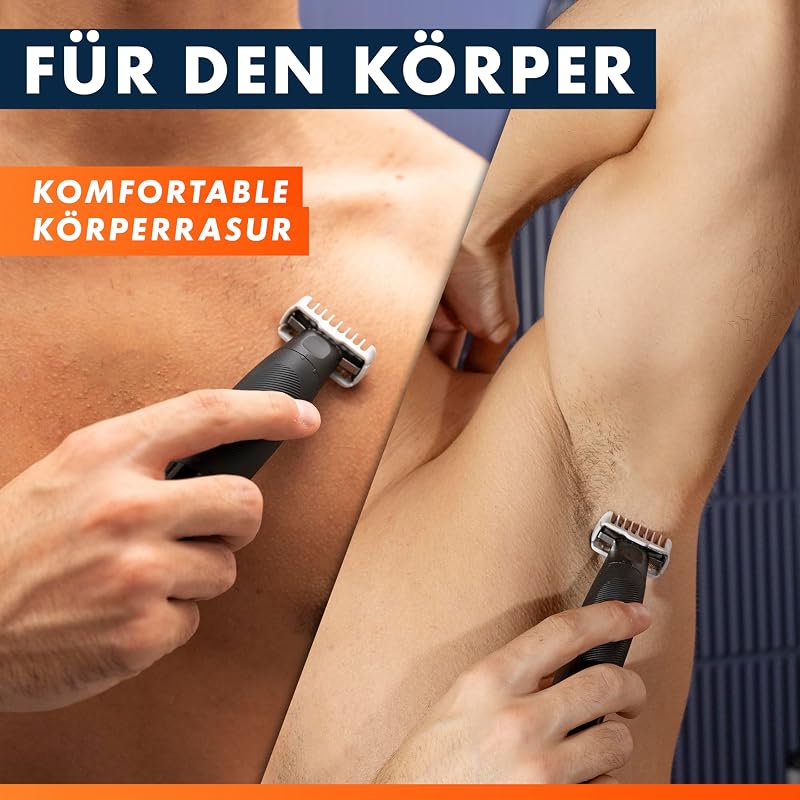 Fusion One Hybrid Rasierer Herren Elektrisch, Schwarz