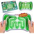 Squishy Sensory Toys for Kids - Fidget Toy Sensory Tube Filled with Colorful Goo, Glitter, Calming Tool for Autism, Anxiety, ADHD - Party Favors, Classroom Prizes, Goodie Bag Stuffers (Green)