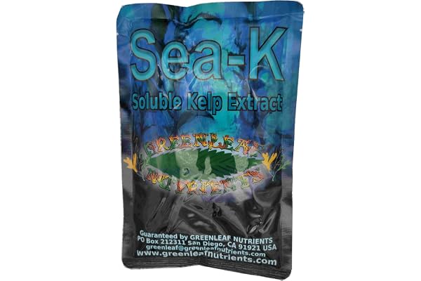 Organic Sea-K for Plants Seaweed and Kelp Fertilizer Supplement Concentrated Extract Powder Nutrient