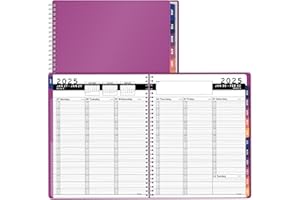 2025 Appointment Book & Planner Ensight 8.5 x 11 inches Large Tabbed Daily Hourly Weekly Planner Calendar & Schedule Book 15-Minute time Slots Business & Personal Planner Jan 2025 Dec 2025 Magenta