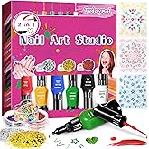 Tudaymol Nail Polish Set - Non Toxic Nail Polish Kit for Kids Ages 7-12,Gift Set Nail Polish Kit for Girls,Nail Art Tools for