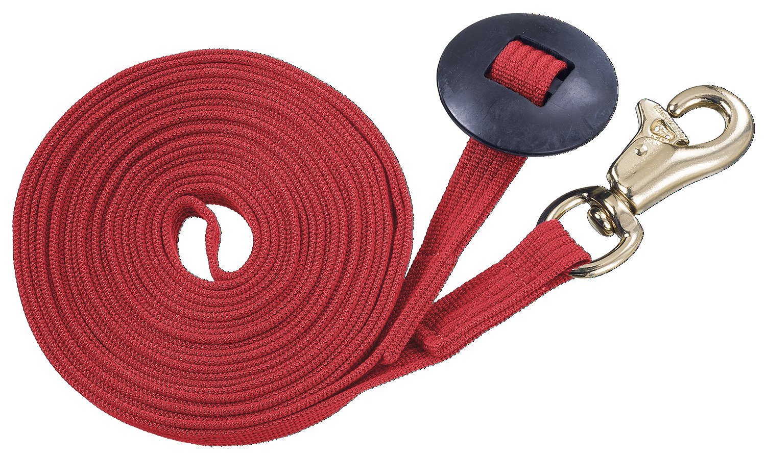 Tough 1 German Cord Cotton Lunge Line with Heavy Snap, Red