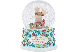 Precious Moments 251106 May Your Christmoose Be Merry and Bright Resin/Glass Snow Globe