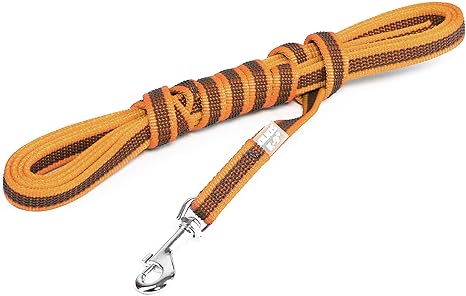 Julius-K9, 218GM-OR-3, Color & Gray Correa de Perro sin Asa, 14 mm x 3 m, Naranja-Gris