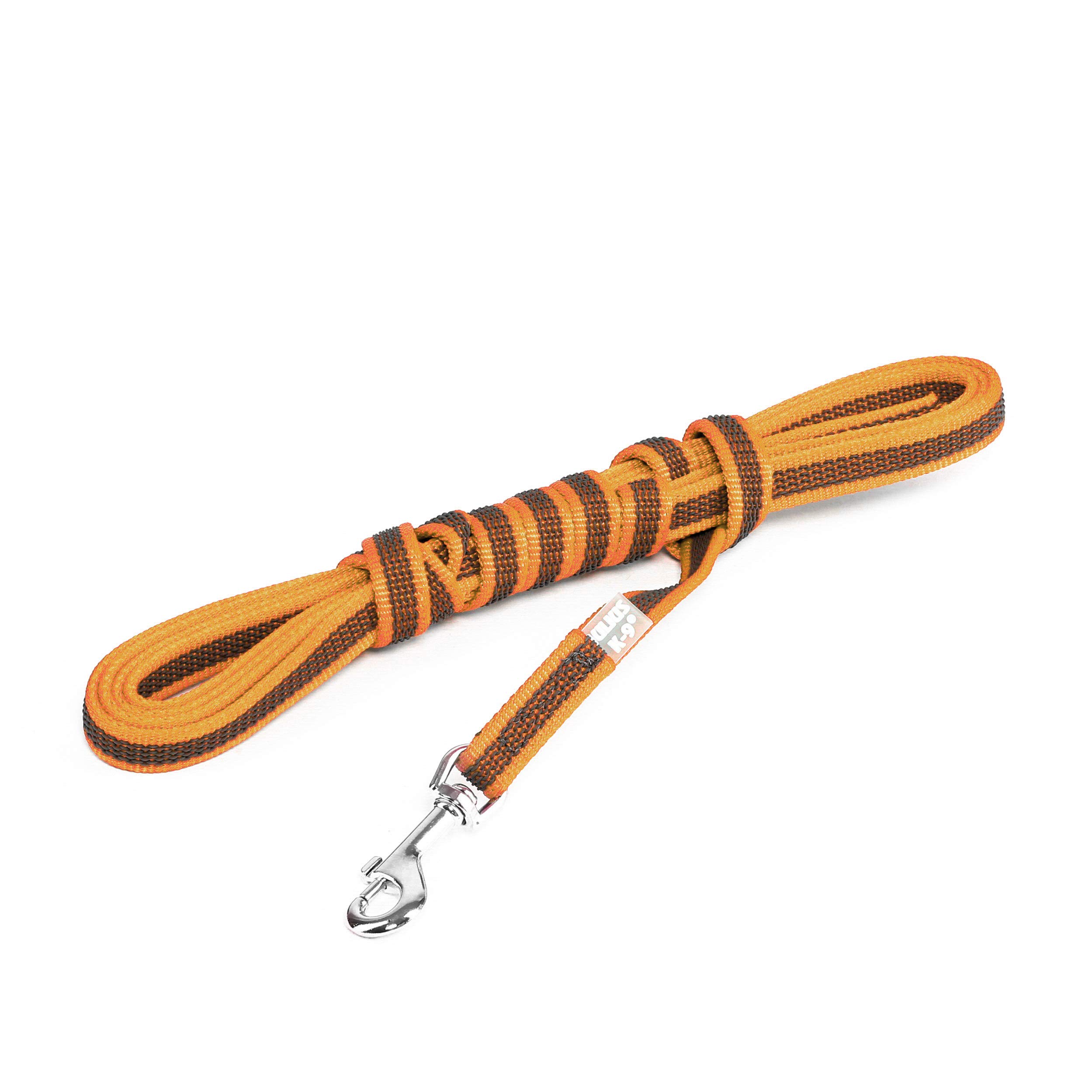 Color & Gray Super-Grip Leash without Handle, 14 mm x 3 m, Orange-Gray