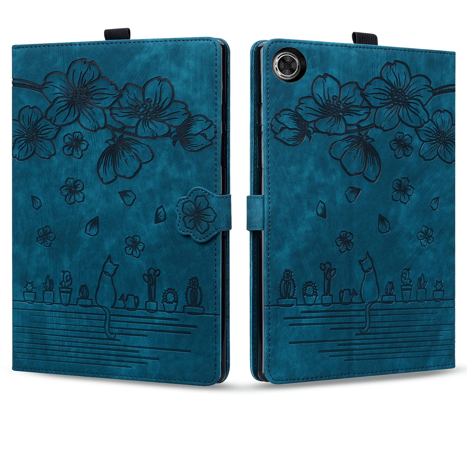Rosbtib Case for Lenovo Tab M10 (3rd Gen) 10.1 inch 2022 TB-328FU/TB328XU (Not for M10 2019), PU Leather Flip Case with Card Slot Lenovo Tab M10 FHD 10.1 inch, Blue
