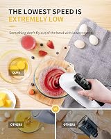 SHARDOR Hand Mixer Electric 6 Speed Turbo Anti-Splash Case 5 Attachments view 3
