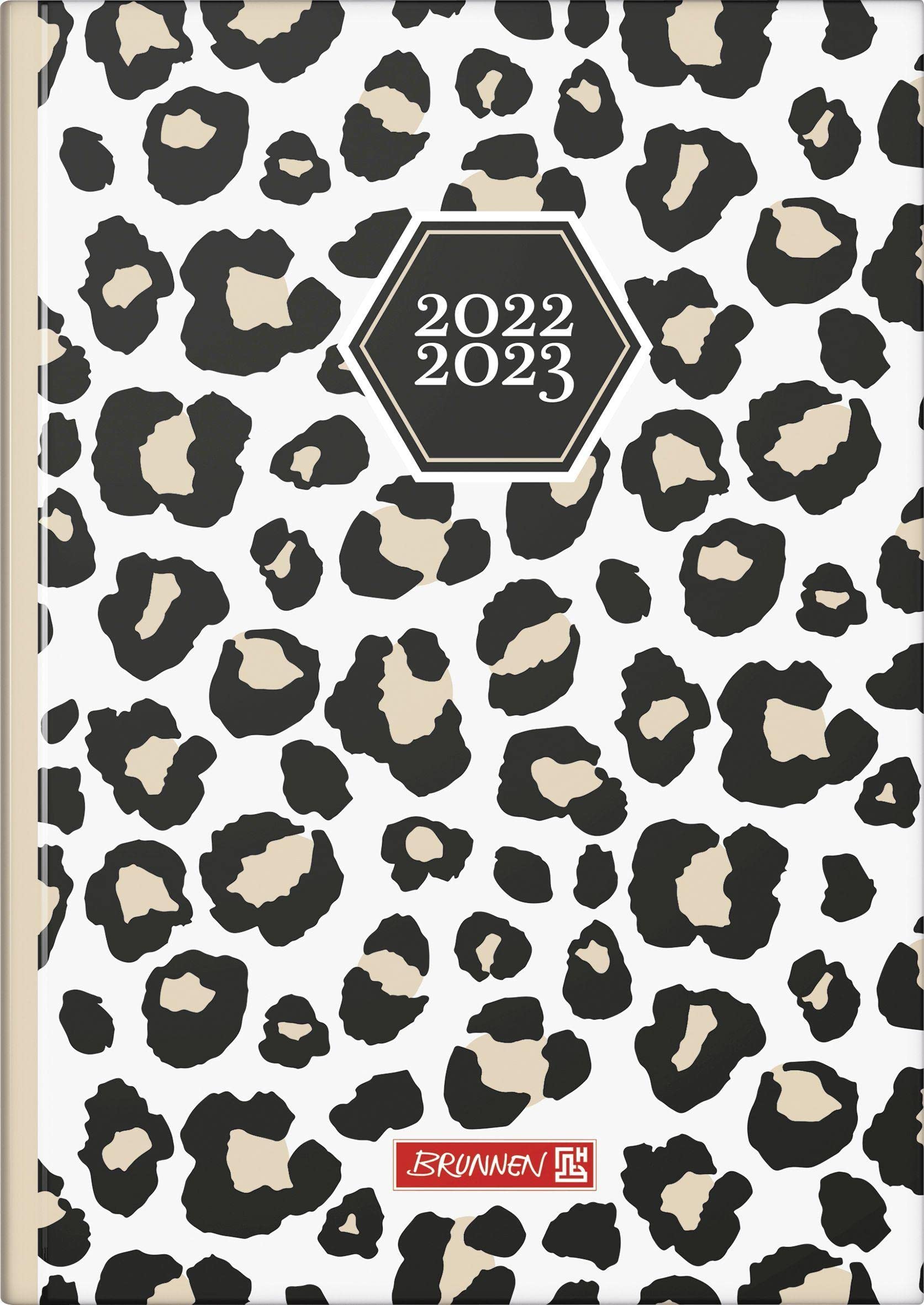BRUNNEN LeoLove School Diary 2022/2023 A5 2 Pages = 1 Week
