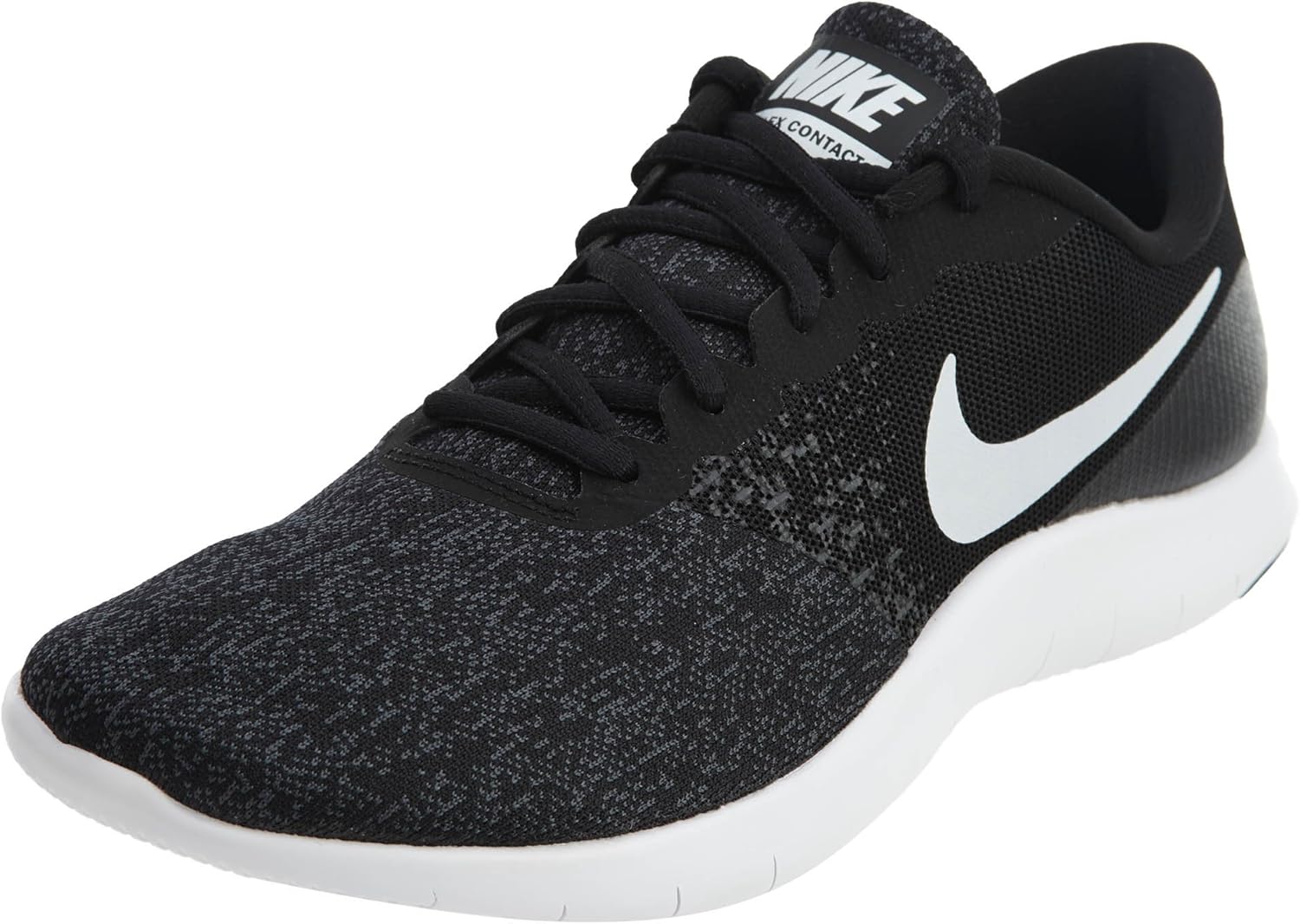 nike flex contact women's running shoes black white anthracite