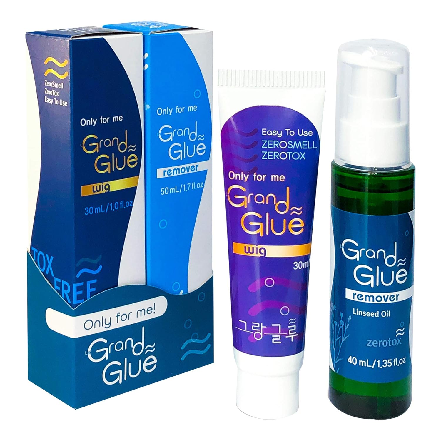 Grand Glue Wig Glue for Front Lace Wig Waterproof Glue Hair Glue Remover Hair