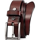 WOLFANT Thicken Full Grain Heavy Duty Belts for Men,100% Italian Real Solid Leather