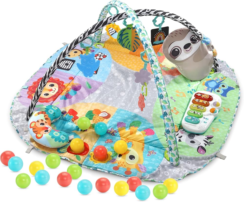 VTech Baby 7-in-1 Grow with Baby Sensory Gym Safari Play Gym