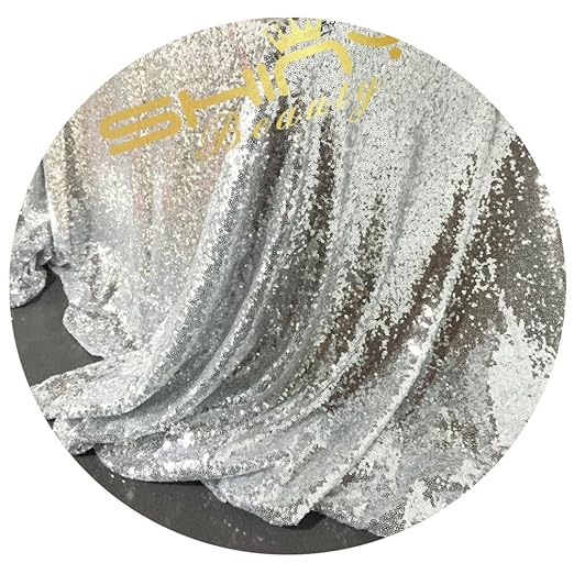 Paillettenstoff für Tischdecken, Weihnachtsdekoration, Bezüge, 3,6 m, Meterware, verschiedene Farben verfügbar, Schwarz, Lein