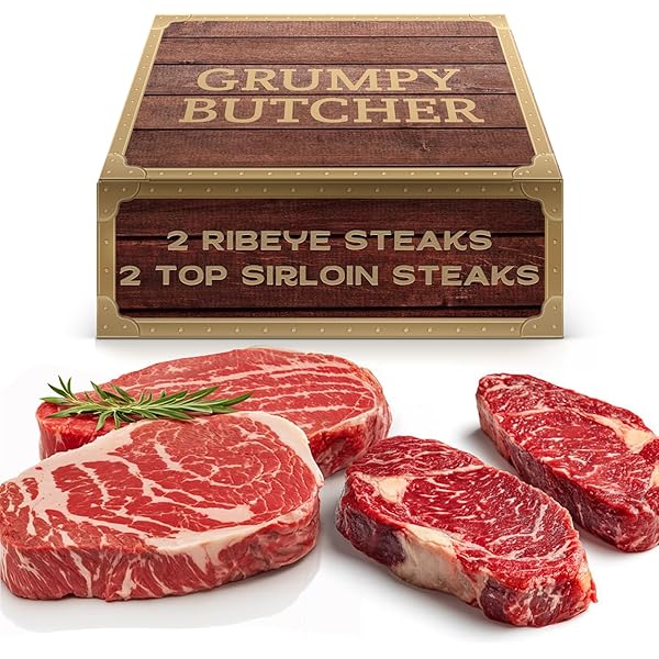 Richards Regenerative Box – 7 Flat Iron Steaks (6 Oz Each) | 100% Grass-Fed, Grass-Finished Beef – Pasture-Raised, No Hormones, No Antibiotics | Gourmet Steak Pack For Grilling, BBQ