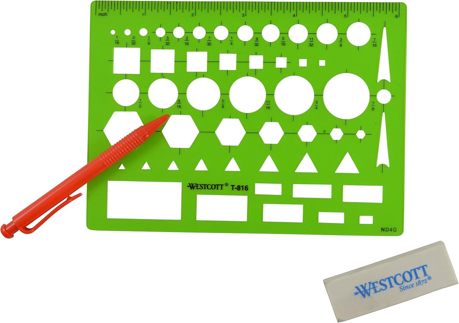 Westcott Technical All Purpose Drawing Template: Arts, Crafts & Sewing